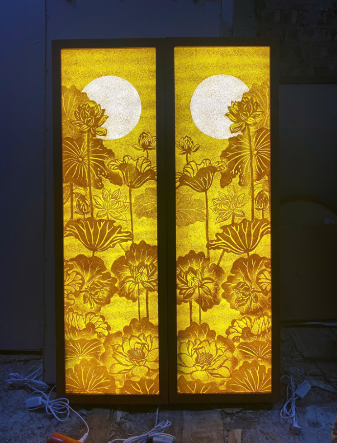 tranh thờ trúc chỉ 3